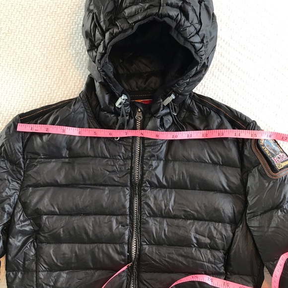 ParaJumpers puffer coat women's size XS black hood down fill luxury capsule - Picture 9 of 16